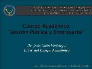 Cuerpo Académico “Gestión Pública y Empresarial”