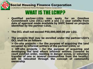 Social Housing Finance Corporation