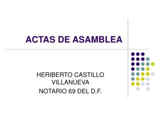 ACTAS DE ASAMBLEA