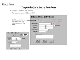 Entry Form