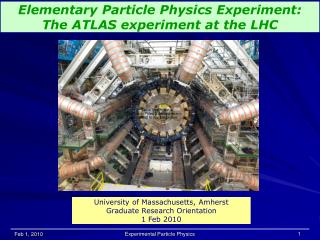 Elementary Particle Physics Experiment: The ATLAS experiment at the LHC
