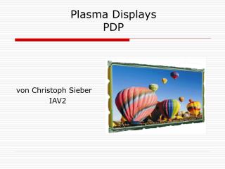 Plasma Displays PDP