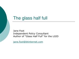 The glass half full
