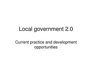 Local government 2.0