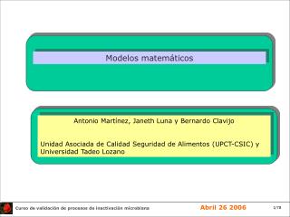 Modelos matemáticos