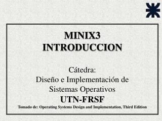 Estructura de MINIX3