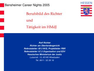 Bensheimer Career Nights 2005