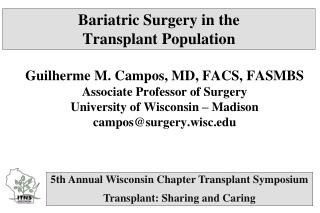 Bariatric Surgery in the Transplant Population