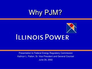 Presentation to Federal Energy Regulatory Commission