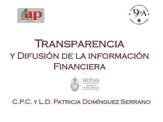 Transparencia y Difusión de la información Financiera