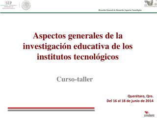 Dirección General de Educación Superior Tecnológica