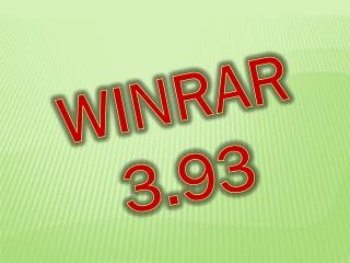 WINRAR 3.93