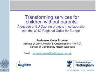 Transforming services for children without parents: