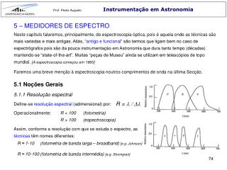 Instrumentação em Astronomia