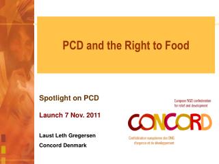 PCD and the Right to Food