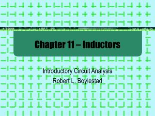 Chapter 11 – Inductors