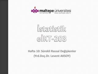 İstatistik eİKT-203