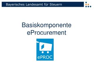 Basiskomponente eProcurement