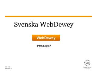 Svenska WebDewey