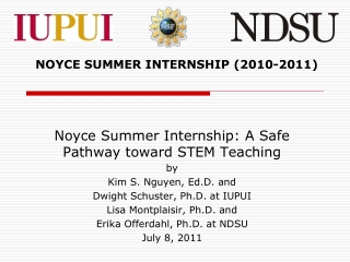 Noyce Summer Internship: A Safe Pathway toward STEM Teaching by Kim S. Nguyen, Ed.D. and