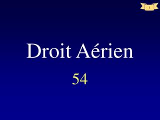 Droit Aérien