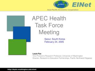 APEC Health Task Force Meeting