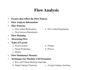 Flow Analysis