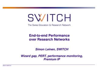 End-to-end Performance over Research Networks