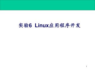 实验 6 Linux 应用程序开发