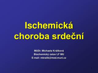 Ischemická choroba srdeční