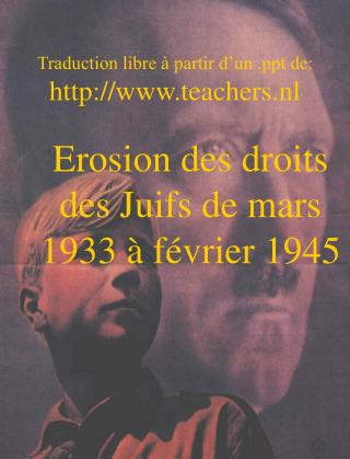 Traduction libre à partir d’un de: teachers.nl