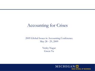 Accounting for Crises