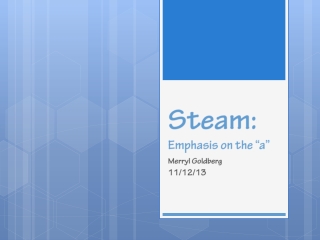 Steam: Emphasis on the “a”
