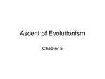 Ascent of Evolutionism