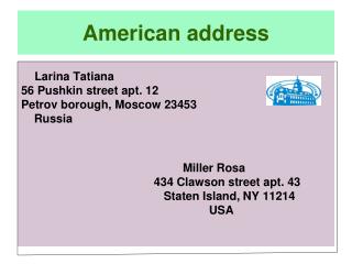 American address