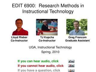 EDIT 6900: Research Methods in Instructional Technology