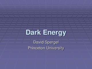 Dark Energy