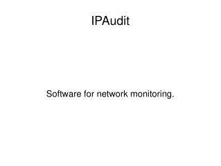 IPAudit