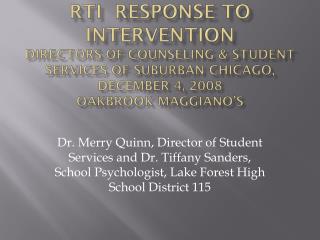 Illinois RtI - Background &amp; History