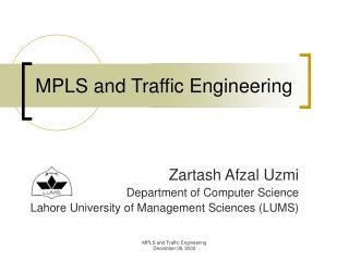 MPLS and Traffic Engineering