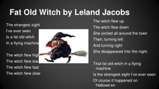 Fat Old Witch by Leland Jacobs