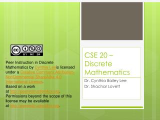 CSE 20 – Discrete Mathematics