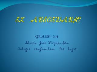 EL ABECEDARIO