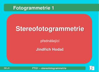 Fotogrammetrie 1