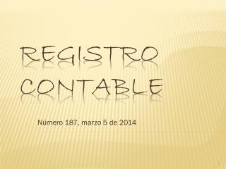 Registro contable