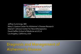 Diagnosis and Management of Alzheimer’s Disease