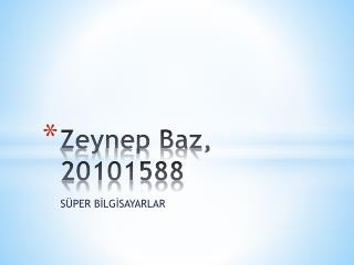 Zeynep Baz, 20101588