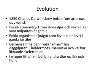 E volution