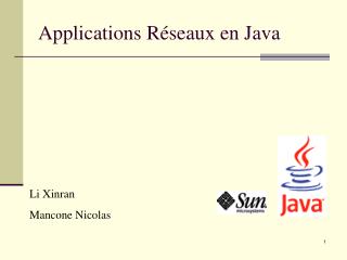 Applications Réseaux en Java