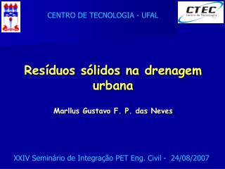 Resíduos sólidos na drenagem urbana